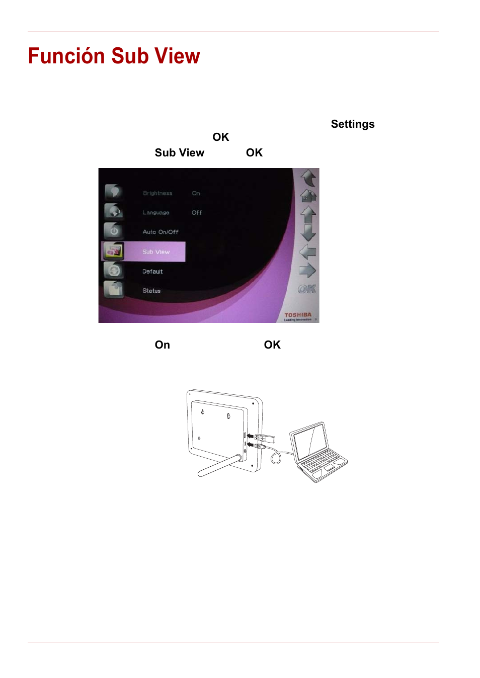 Función sub view | Toshiba Gigaframe L80-81 User Manual | Page 174 / 870