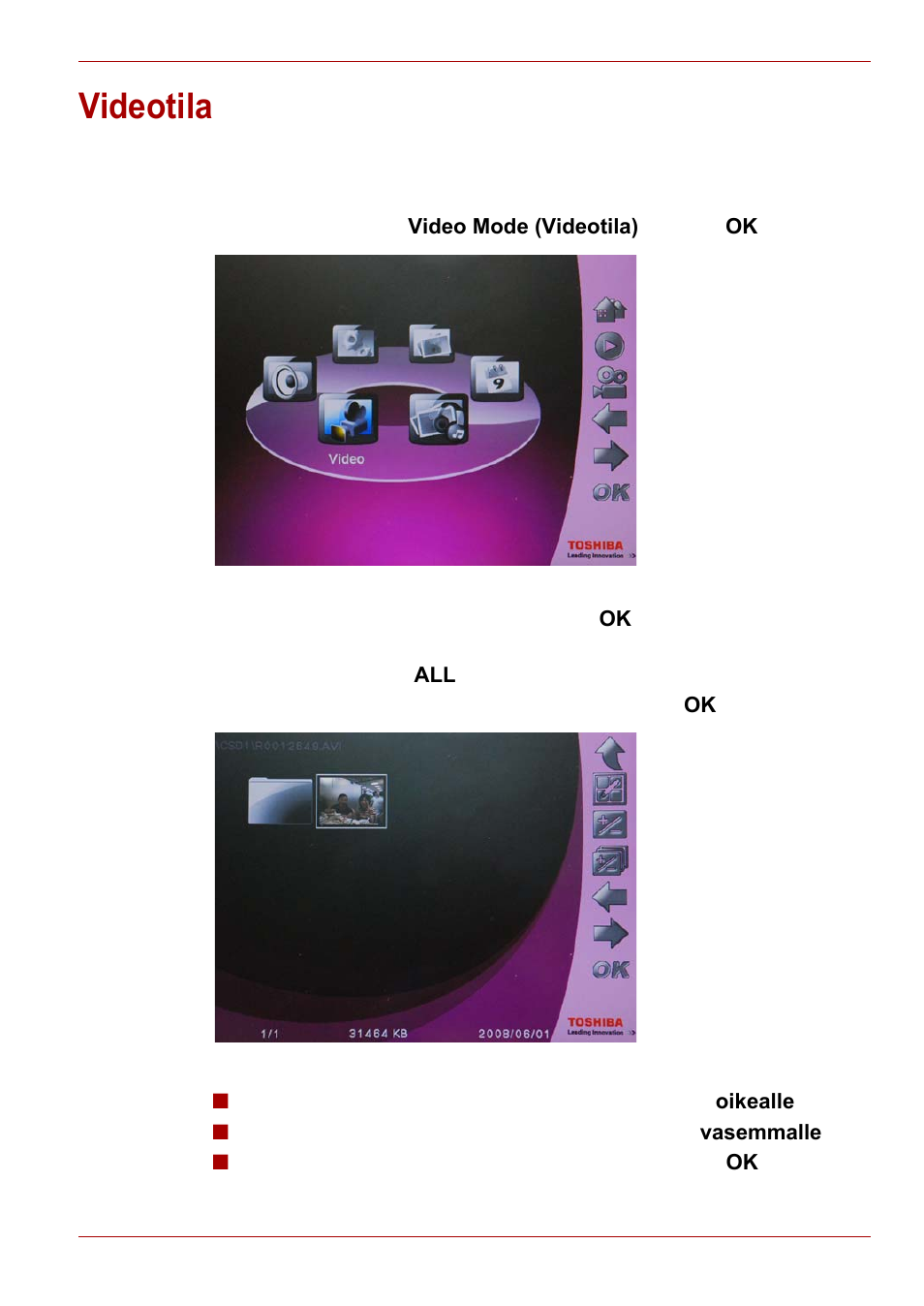 Videotila | Toshiba Gigaframe L80-81 User Manual | Page 215 / 870