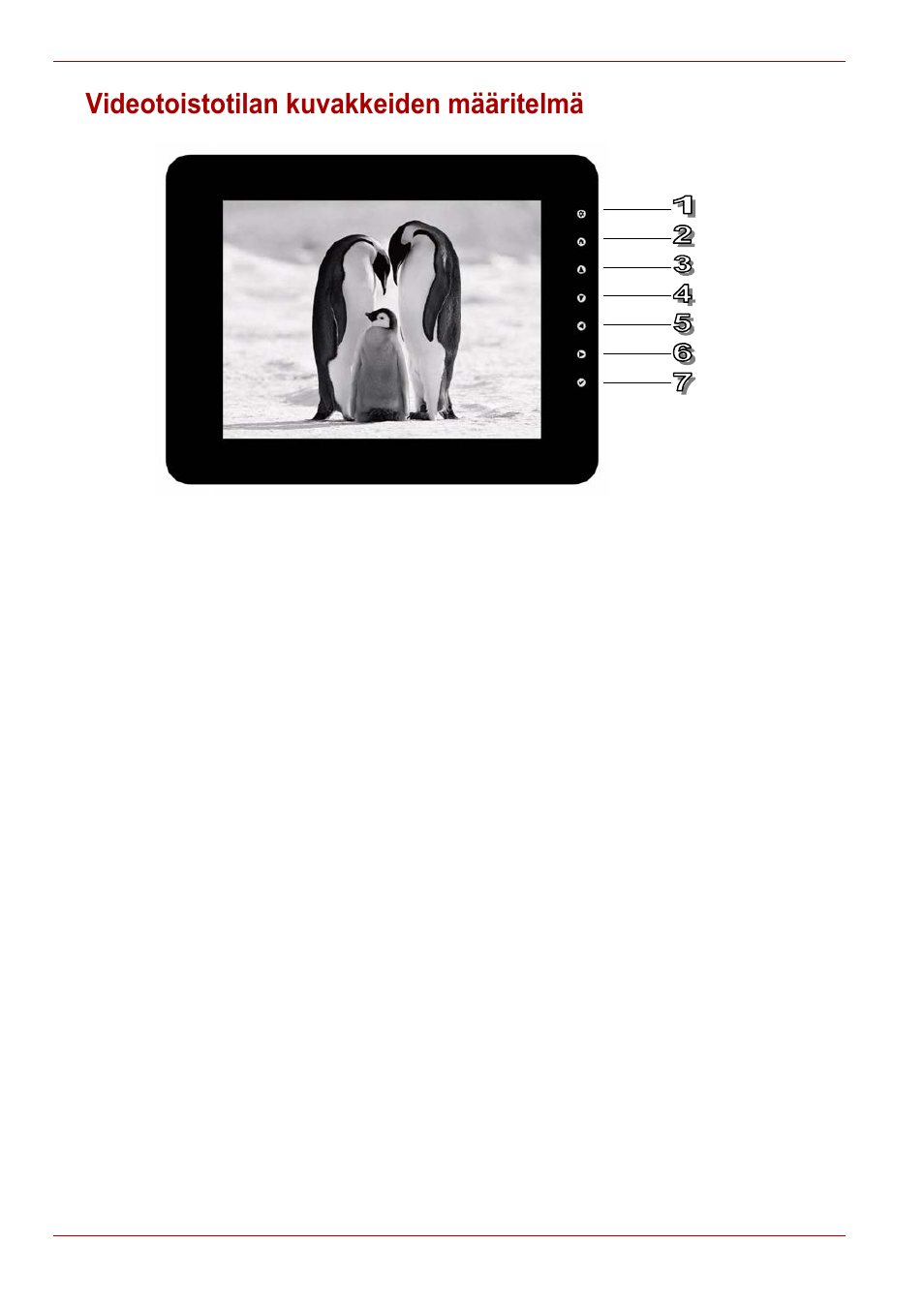 Videotoistotilan kuvakkeiden määritelmä | Toshiba Gigaframe L80-81 User Manual | Page 216 / 870