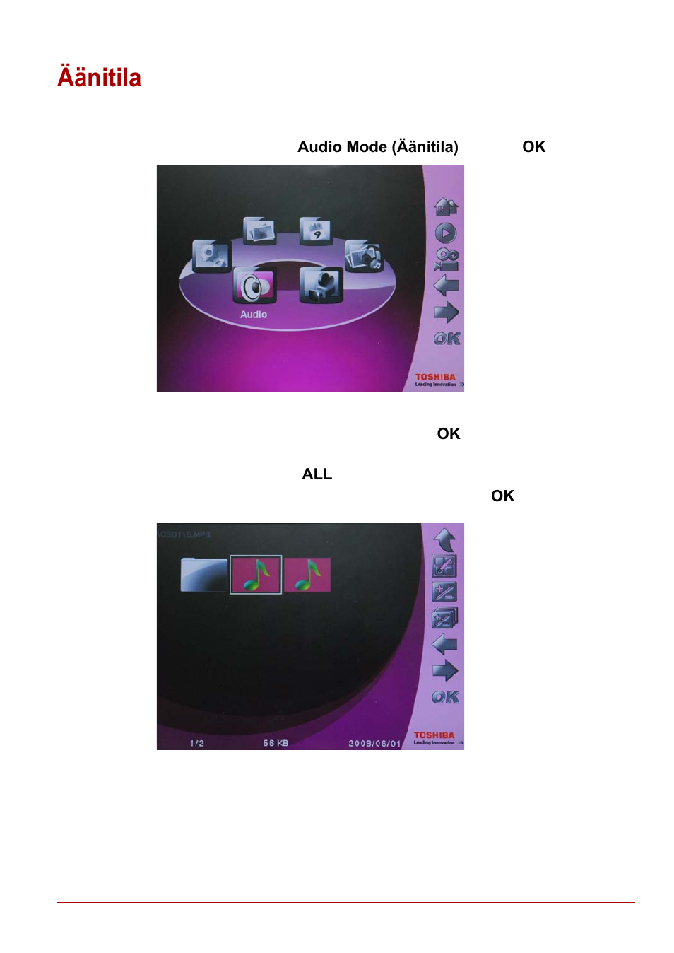 Äänitila | Toshiba Gigaframe L80-81 User Manual | Page 217 / 870