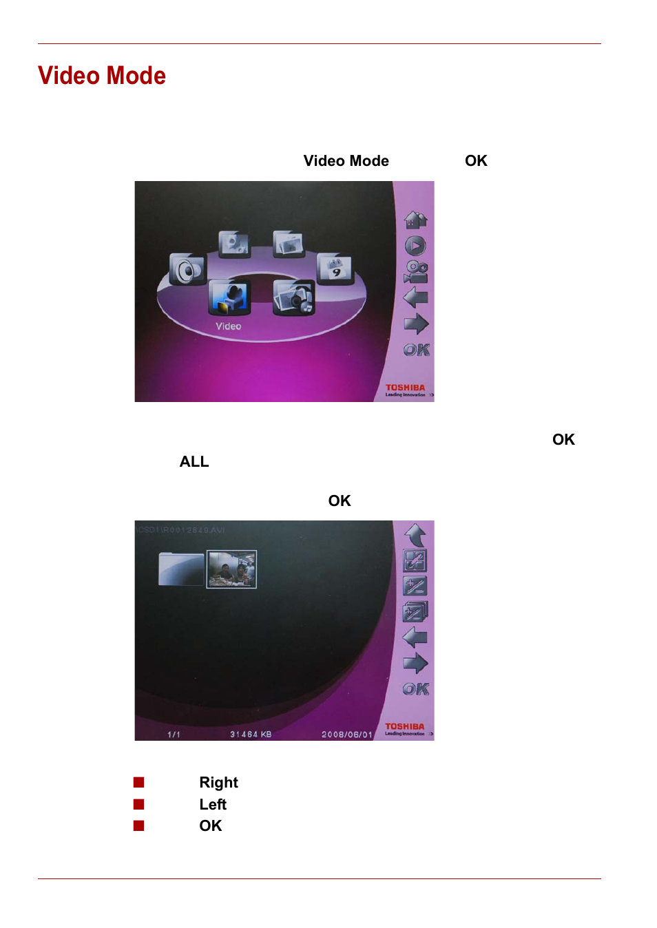 Video mode | Toshiba Gigaframe L80-81 User Manual | Page 22 / 870