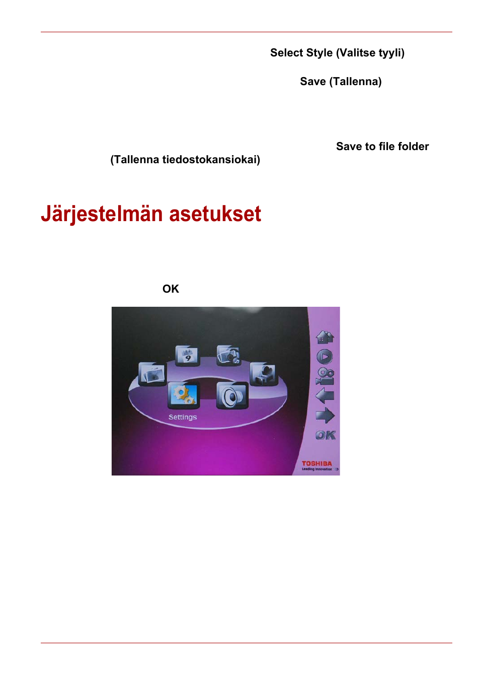 Järjestelmän asetukset | Toshiba Gigaframe L80-81 User Manual | Page 229 / 870