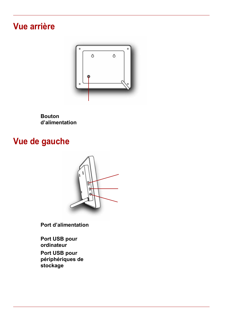 Vue arrière, Vue de gauche, Vue arrière vue de gauche | Toshiba Gigaframe L80-81 User Manual | Page 246 / 870