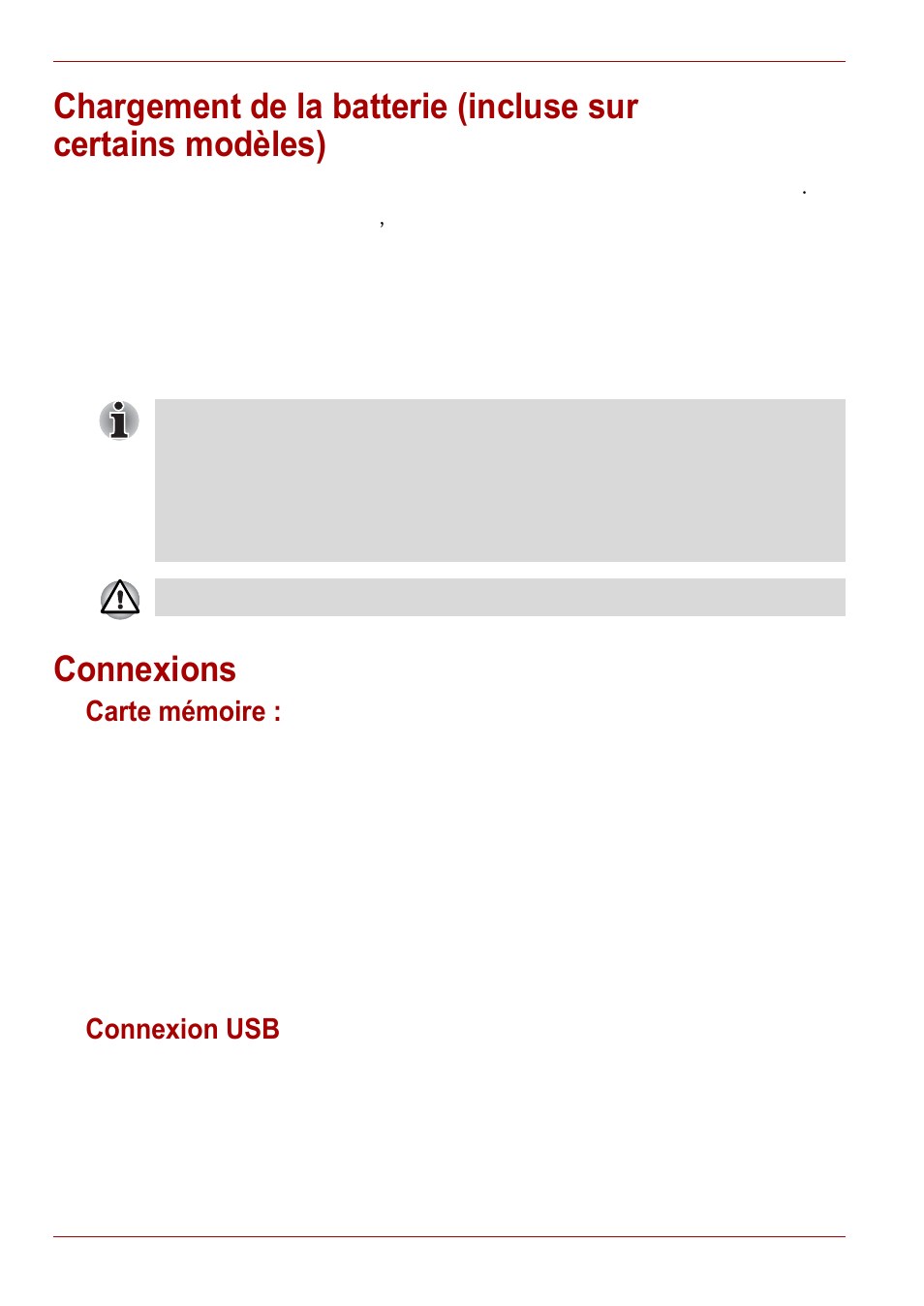 Connexions, Carte mémoire, Connexion usb | Carte mémoire : connexion usb | Toshiba Gigaframe L80-81 User Manual | Page 248 / 870