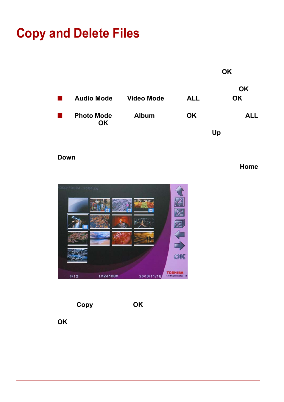 Copy and delete files | Toshiba Gigaframe L80-81 User Manual | Page 26 / 870