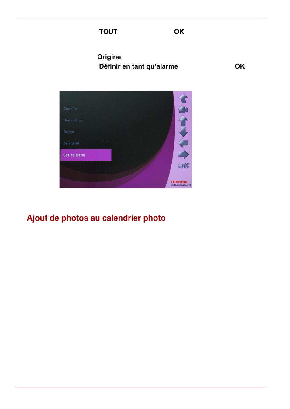 Ajout de photos au calendrier photo | Toshiba Gigaframe L80-81 User Manual | Page 260 / 870