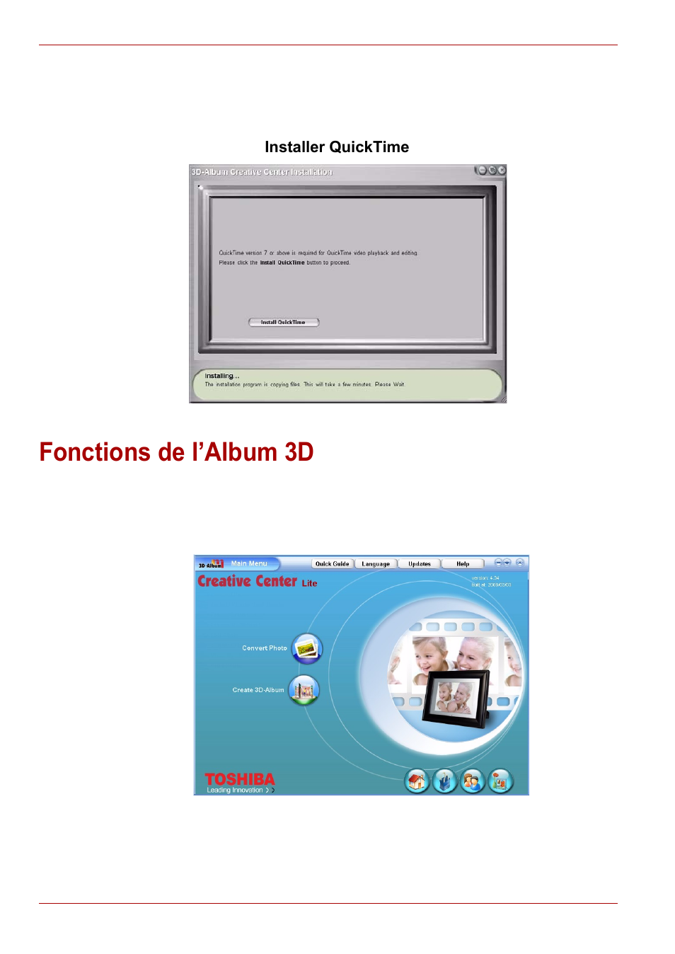 Fonctions de l’album 3d | Toshiba Gigaframe L80-81 User Manual | Page 274 / 870