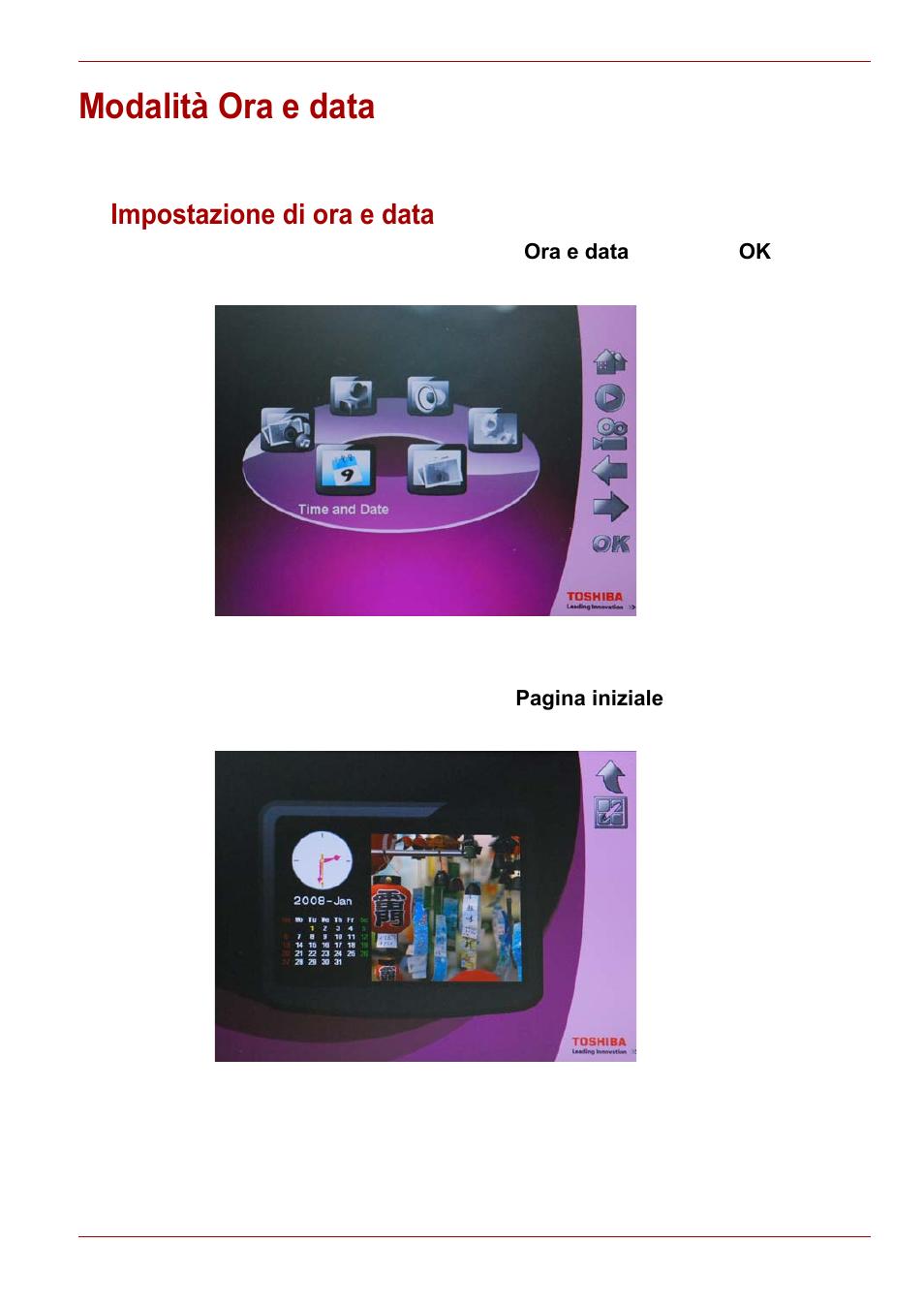 Modalità ora e data, Impostazione di ora e data | Toshiba Gigaframe L80-81 User Manual | Page 305 / 870