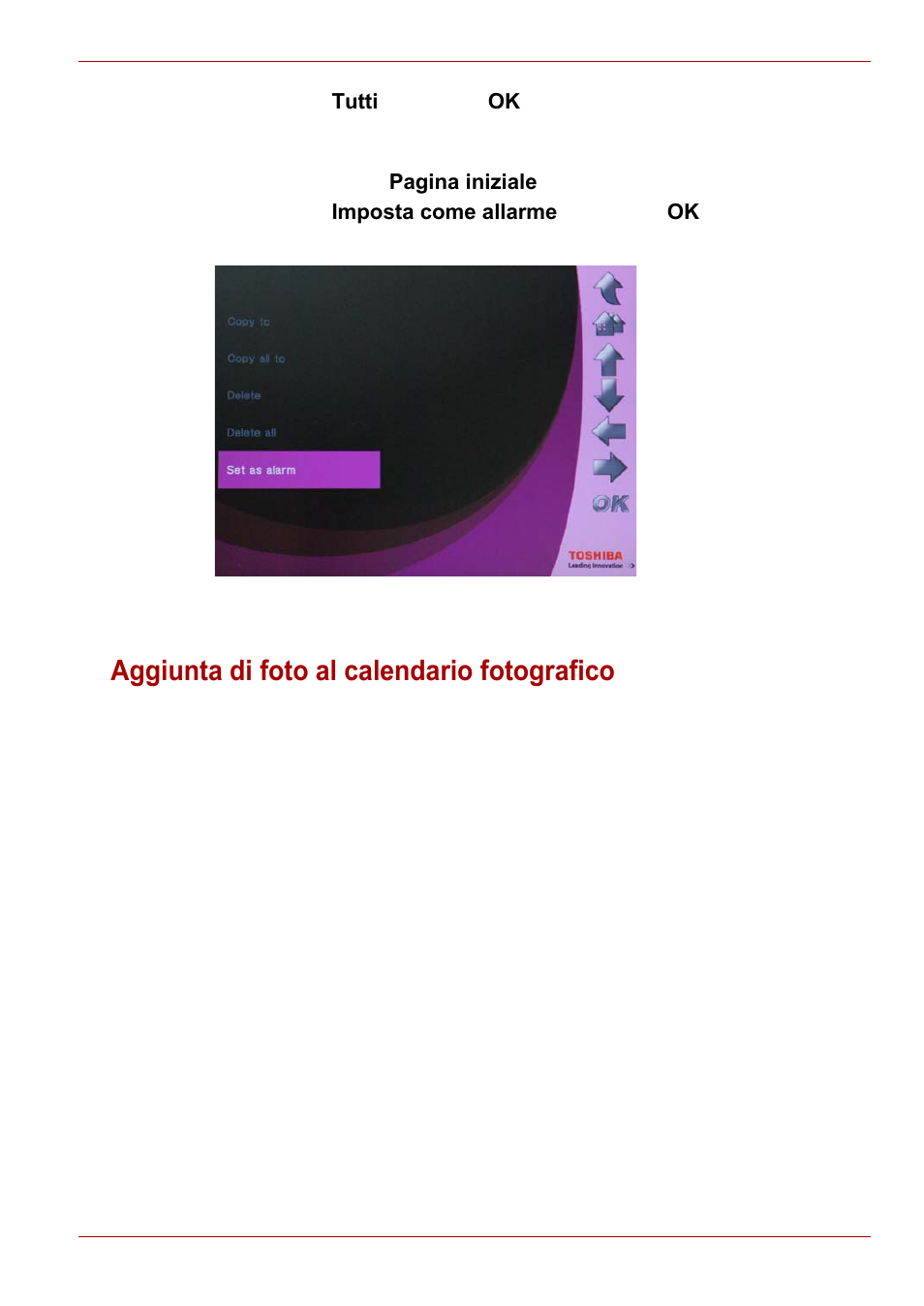 Aggiunta di foto al calendario fotografico | Toshiba Gigaframe L80-81 User Manual | Page 309 / 870