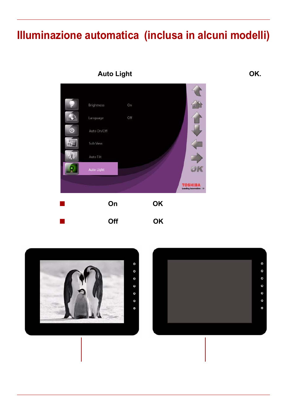 Illuminazione automatica | Toshiba Gigaframe L80-81 User Manual | Page 332 / 870