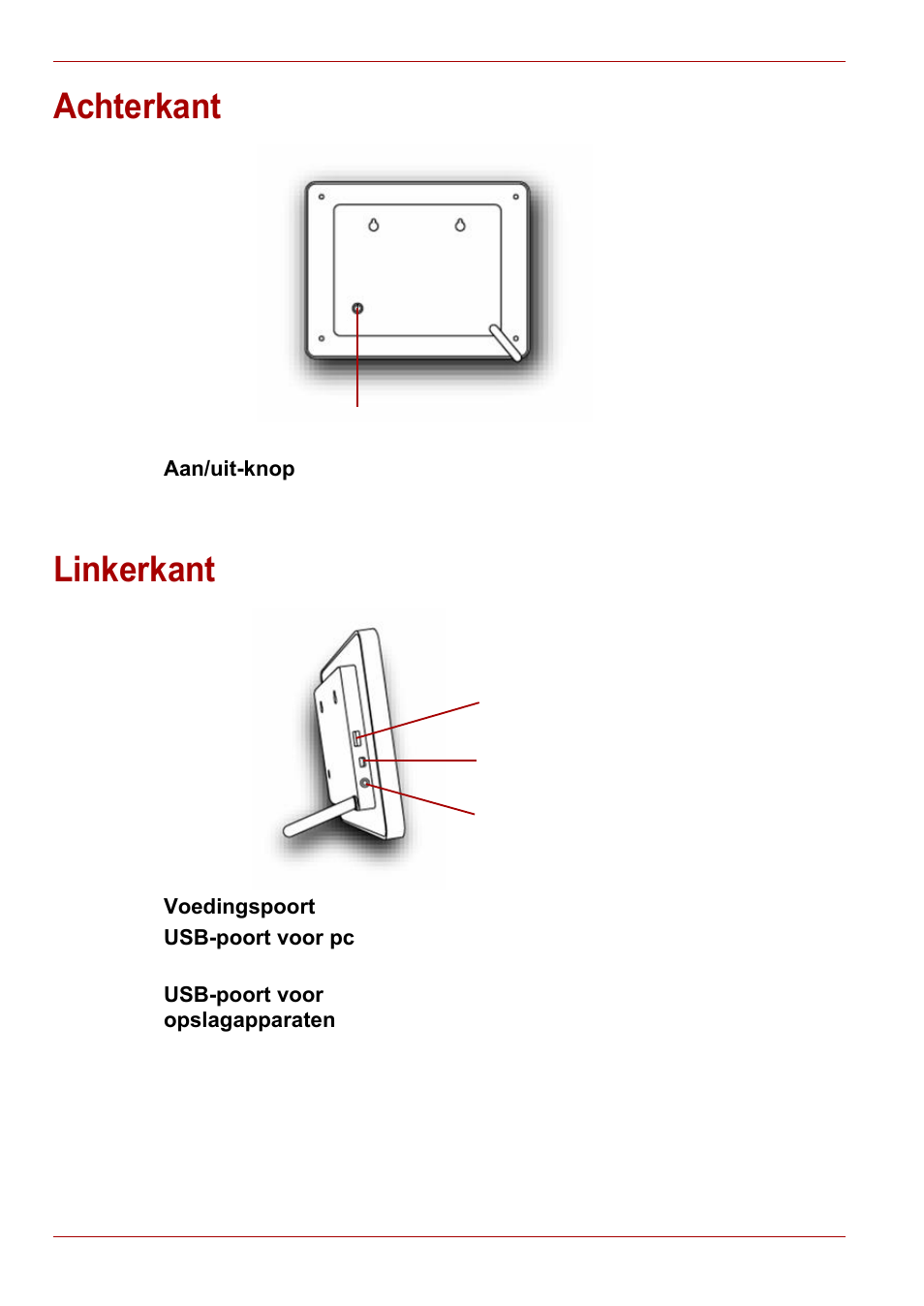 Achterkant, Linkerkant, Achterkant linkerkant | Toshiba Gigaframe L80-81 User Manual | Page 344 / 870