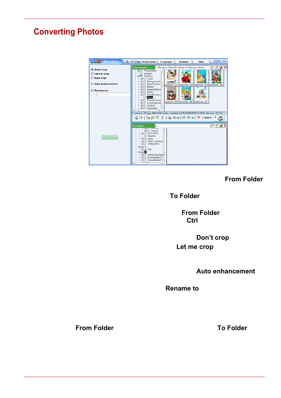 Converting photos | Toshiba Gigaframe L80-81 User Manual | Page 35 / 870