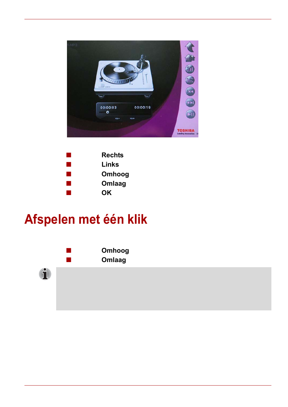 Afspelen met één klik | Toshiba Gigaframe L80-81 User Manual | Page 363 / 870