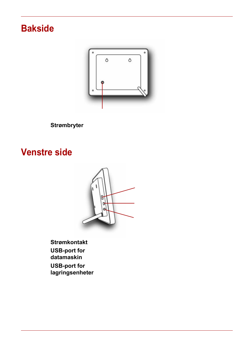 Bakside, Venstre side, Bakside venstre side | Toshiba Gigaframe L80-81 User Manual | Page 393 / 870