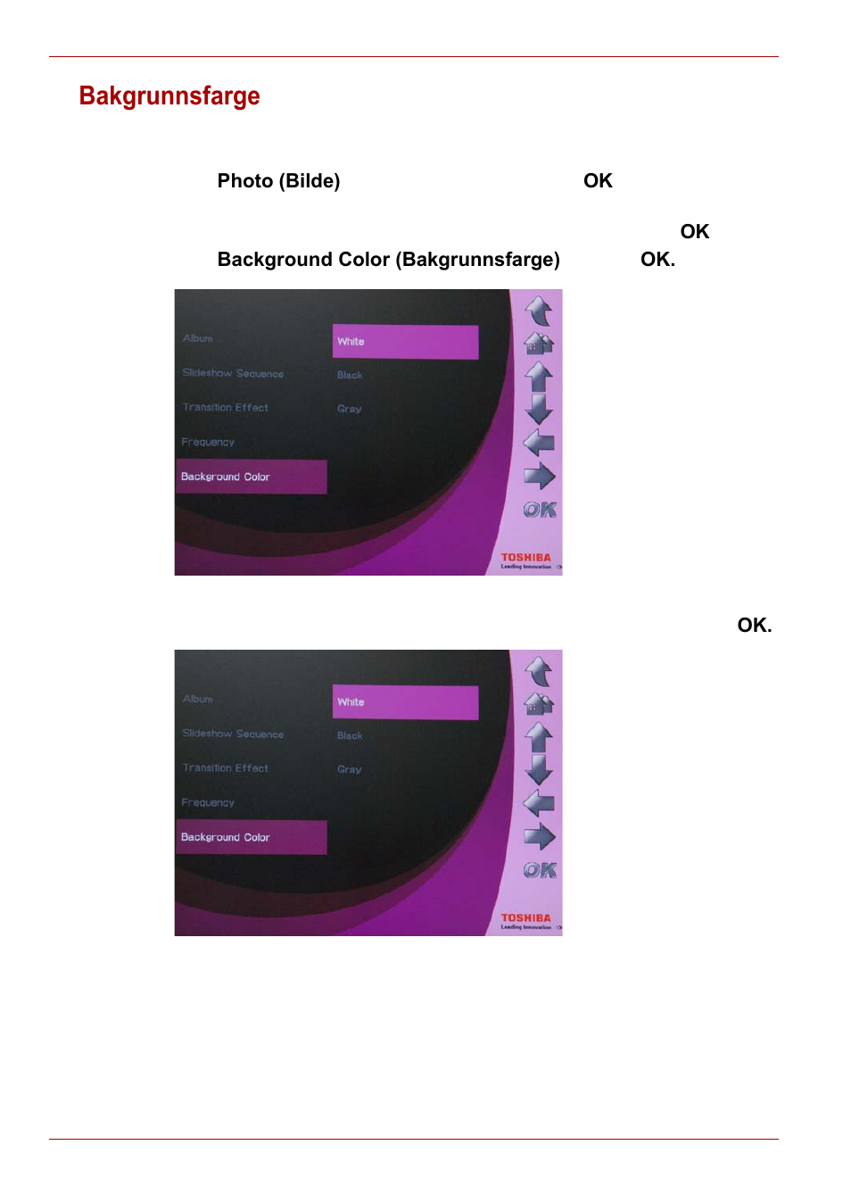 Bakgrunnsfarge | Toshiba Gigaframe L80-81 User Manual | Page 400 / 870