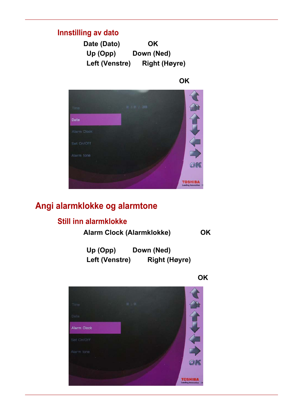 Angi alarmklokke og alarmtone | Toshiba Gigaframe L80-81 User Manual | Page 405 / 870