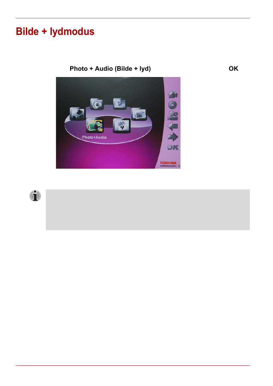 Bilde + lydmodus | Toshiba Gigaframe L80-81 User Manual | Page 408 / 870