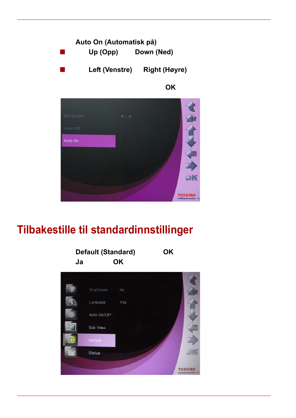 Tilbakestille til standardinnstillinger | Toshiba Gigaframe L80-81 User Manual | Page 426 / 870