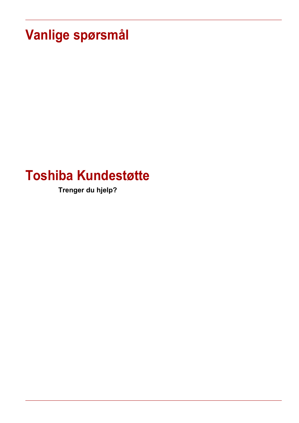 Vanlige spørsmål, Toshiba kundestøtte, Vanlige spørsmål toshiba kundestøtte | Toshiba Gigaframe L80-81 User Manual | Page 431 / 870