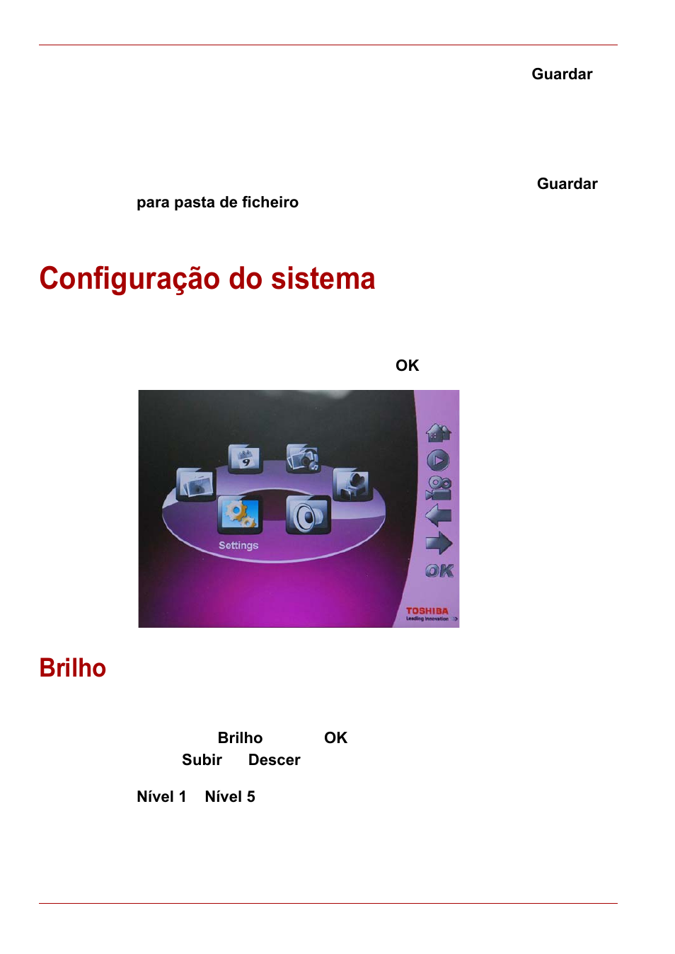 Configuração do sistema, Brilho | Toshiba Gigaframe L80-81 User Manual | Page 470 / 870