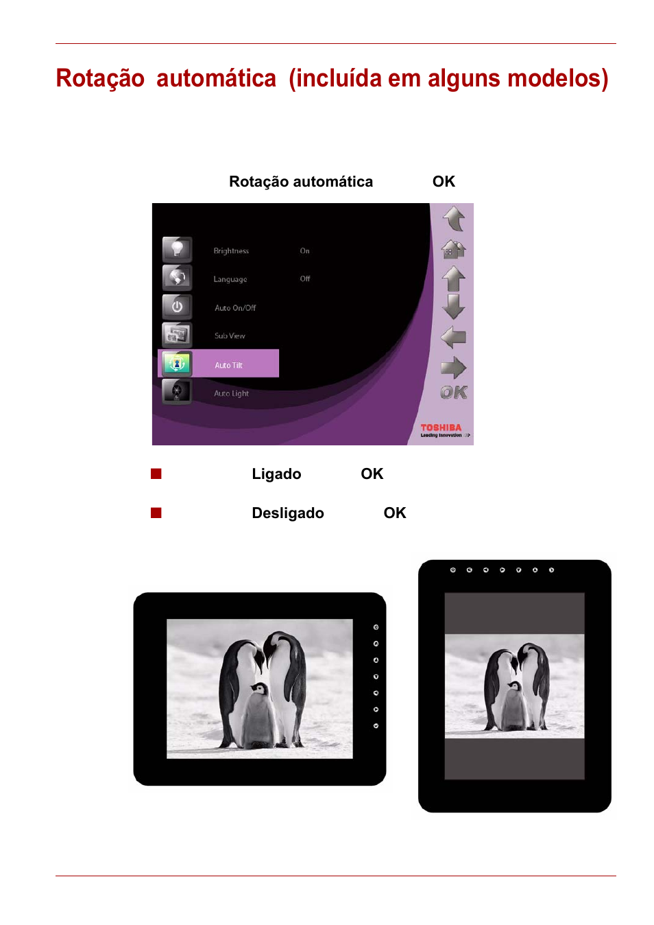 Rotação automática (incluída em alguns modelos), Rotação | Toshiba Gigaframe L80-81 User Manual | Page 475 / 870