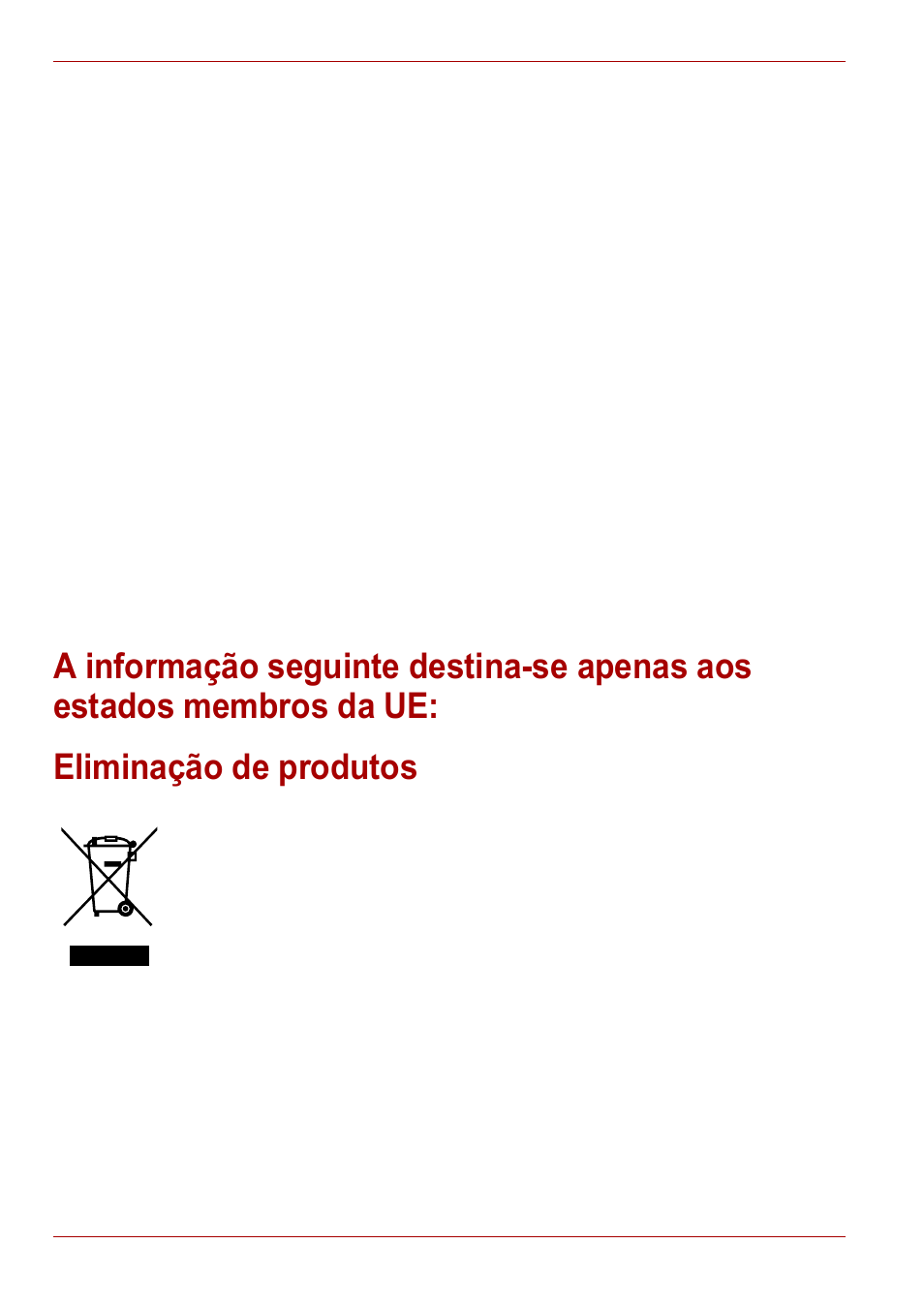 Eliminação de produtos, Membros da ue | Toshiba Gigaframe L80-81 User Manual | Page 480 / 870