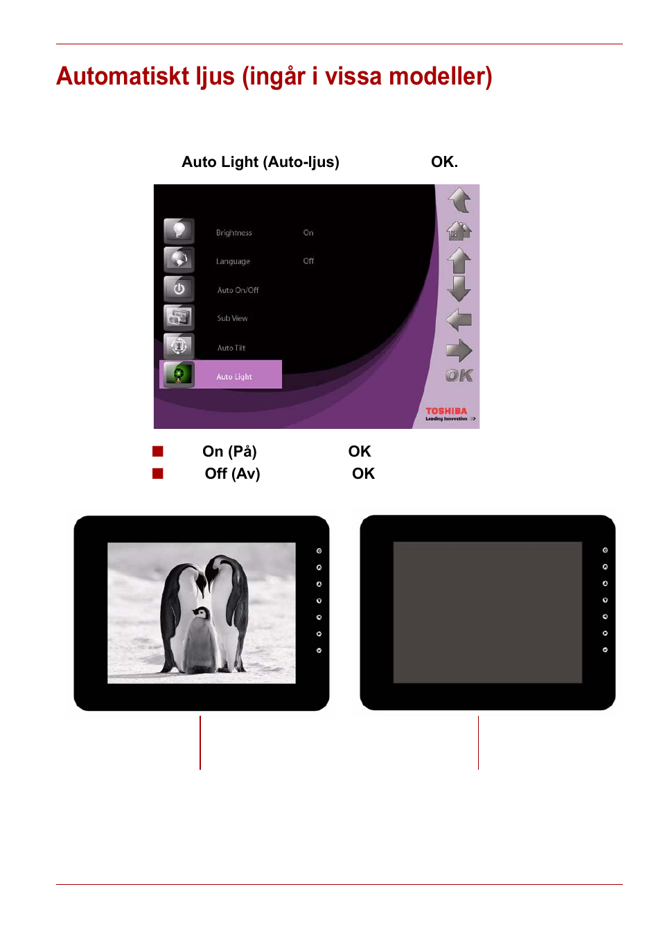 Automatiskt ljus (ingår i vissa modeller) | Toshiba Gigaframe L80-81 User Manual | Page 523 / 870