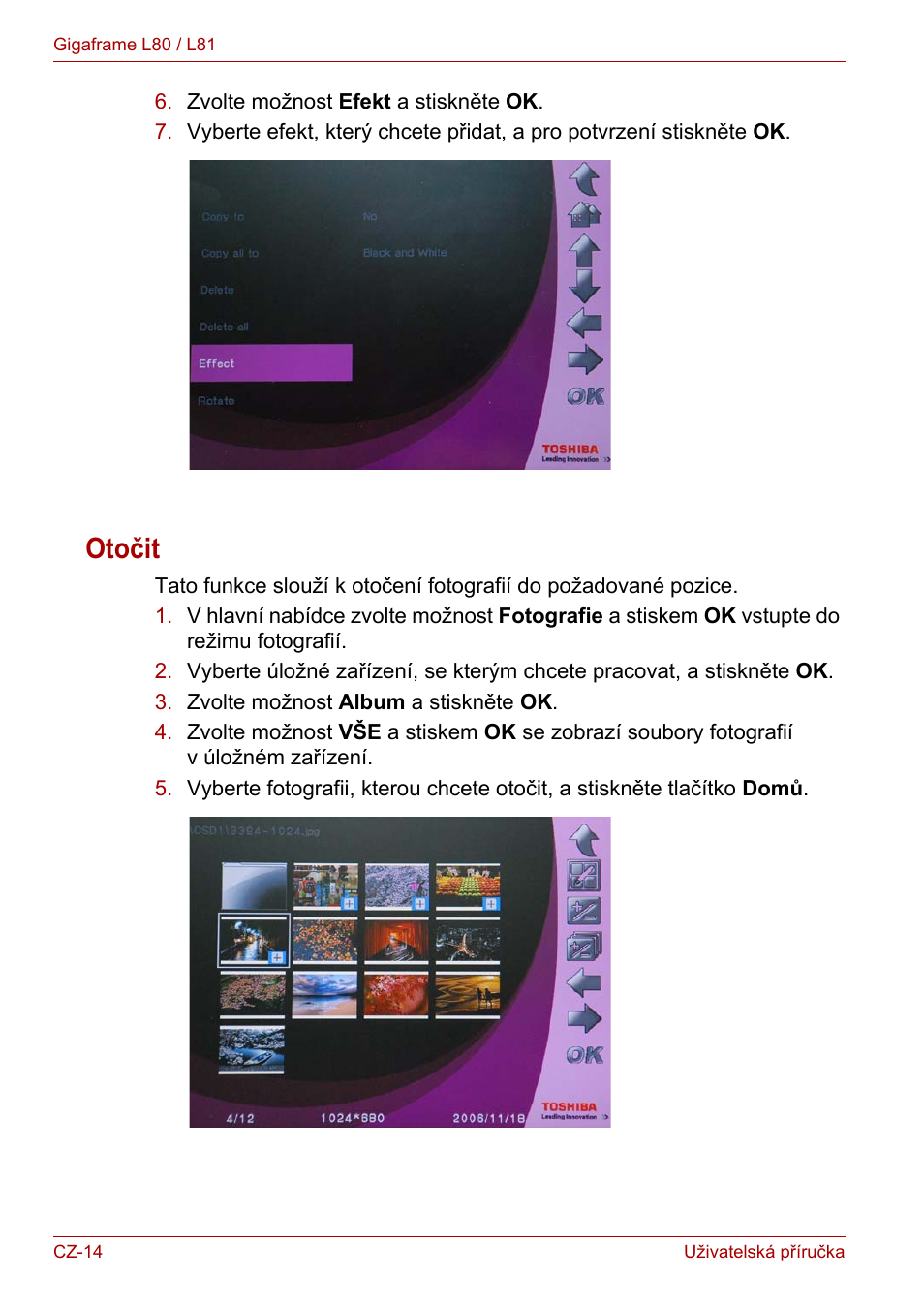 Otočit | Toshiba Gigaframe L80-81 User Manual | Page 542 / 870