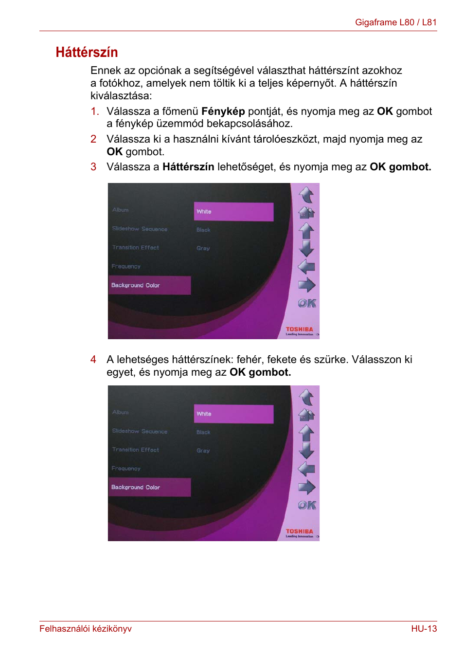 Háttérszín | Toshiba Gigaframe L80-81 User Manual | Page 639 / 870