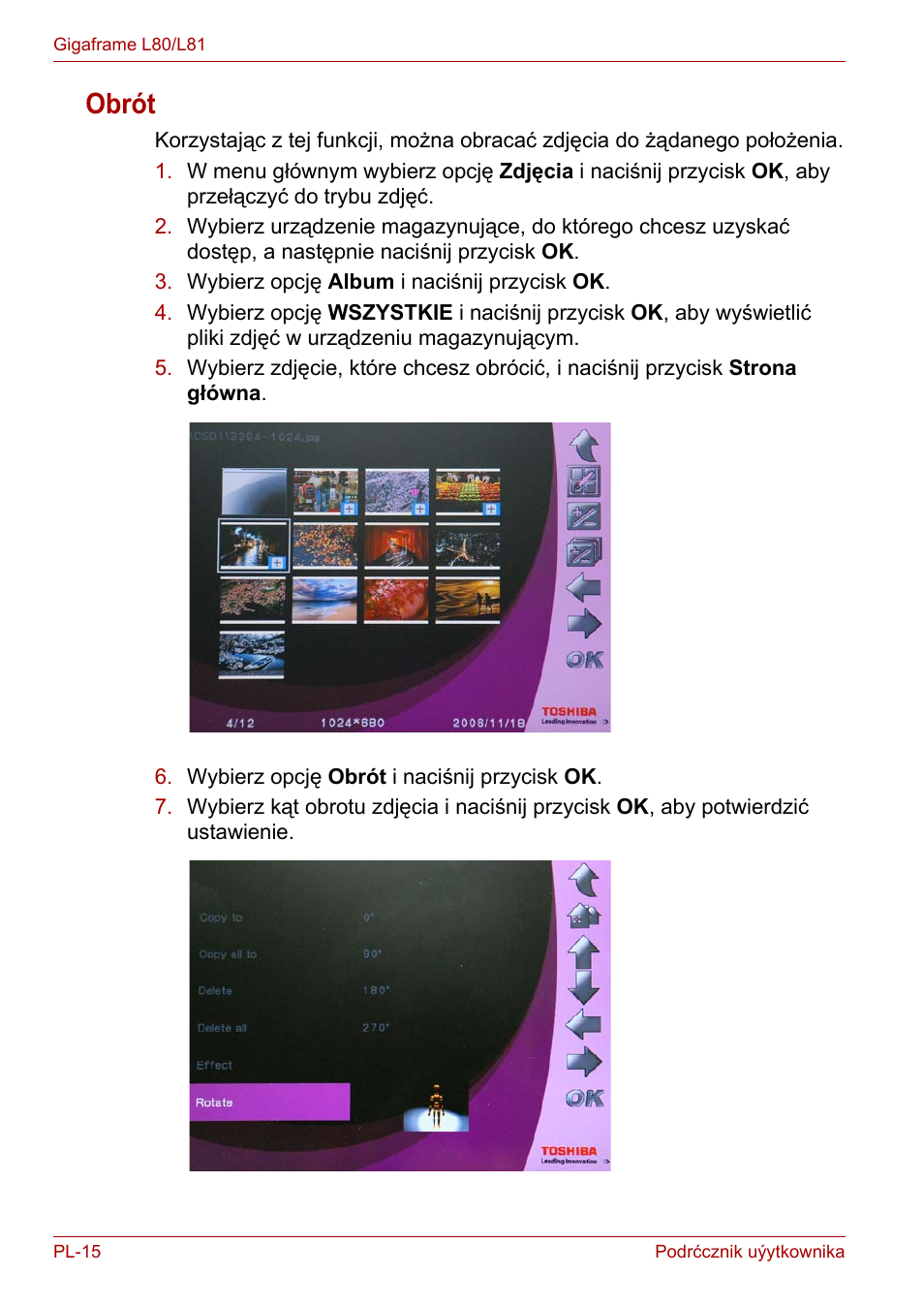 Obrót | Toshiba Gigaframe L80-81 User Manual | Page 690 / 870