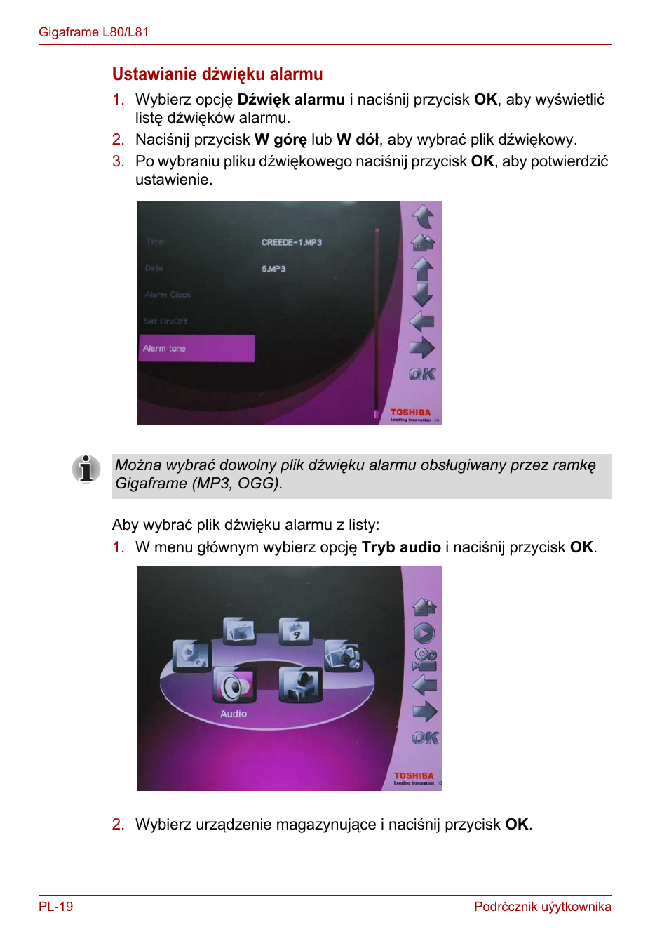 Ustawianie dźwięku alarmu | Toshiba Gigaframe L80-81 User Manual | Page 694 / 870