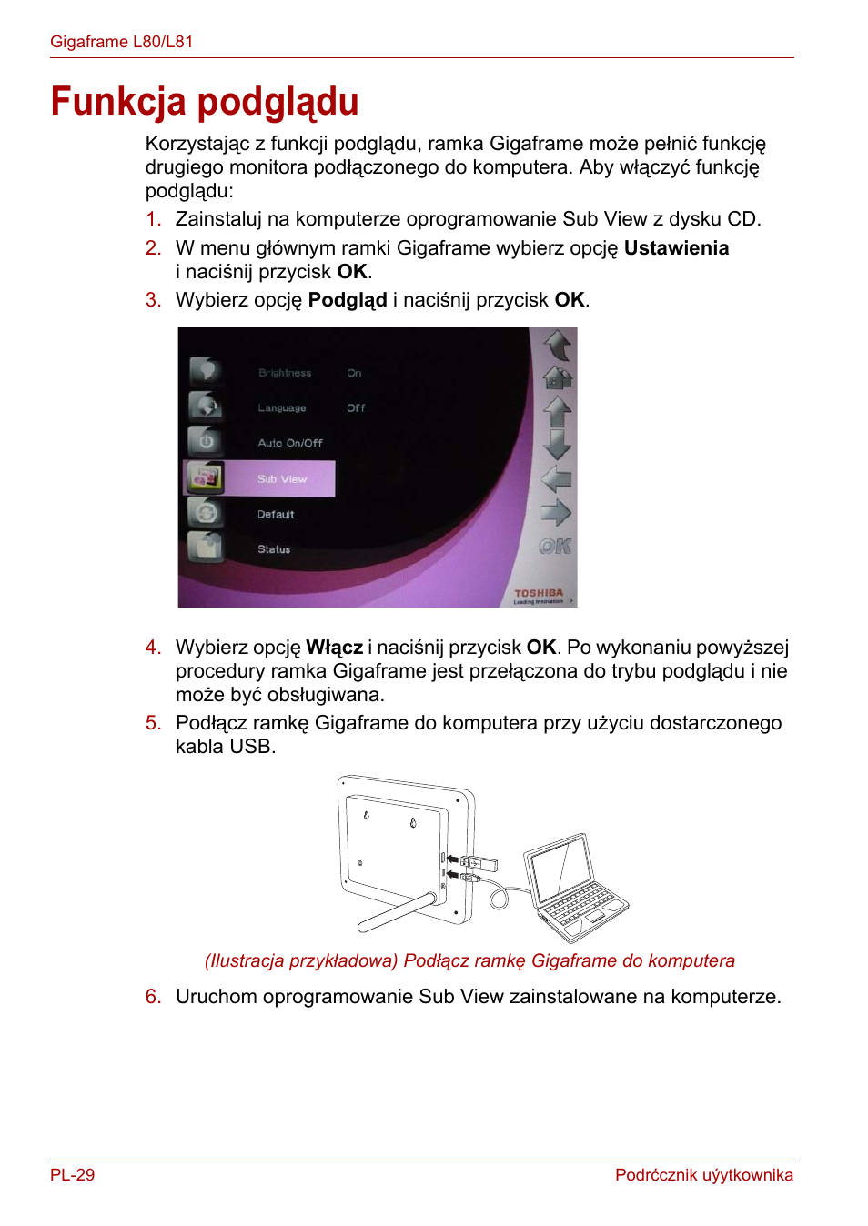 Funkcja podglądu | Toshiba Gigaframe L80-81 User Manual | Page 704 / 870