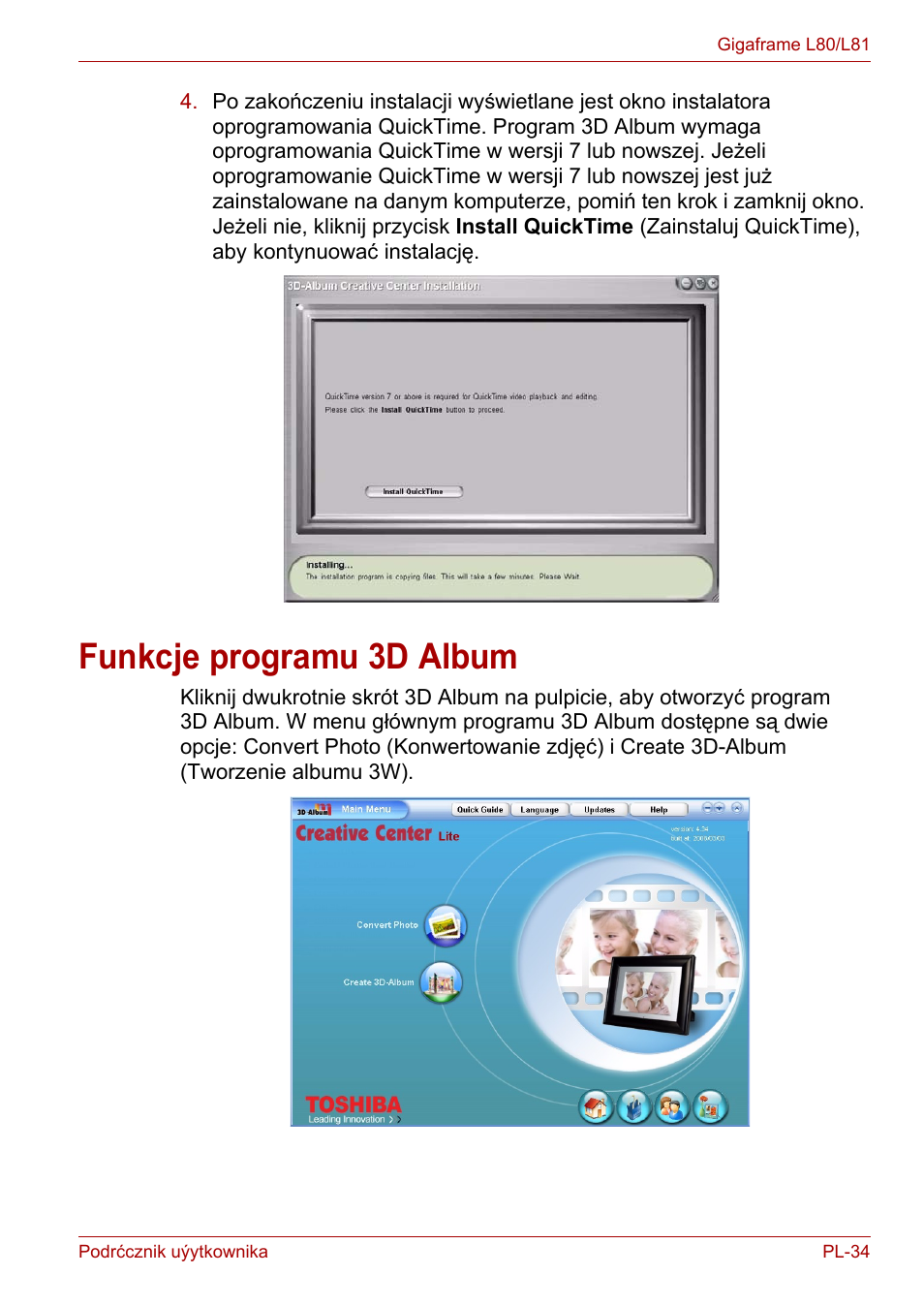 Funkcje programu 3d album | Toshiba Gigaframe L80-81 User Manual | Page 709 / 870