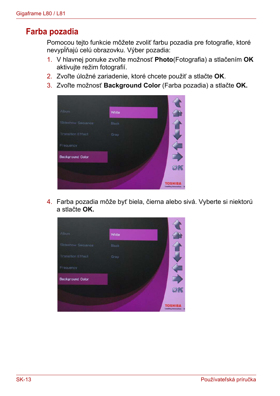 Farba pozadia | Toshiba Gigaframe L80-81 User Manual | Page 786 / 870