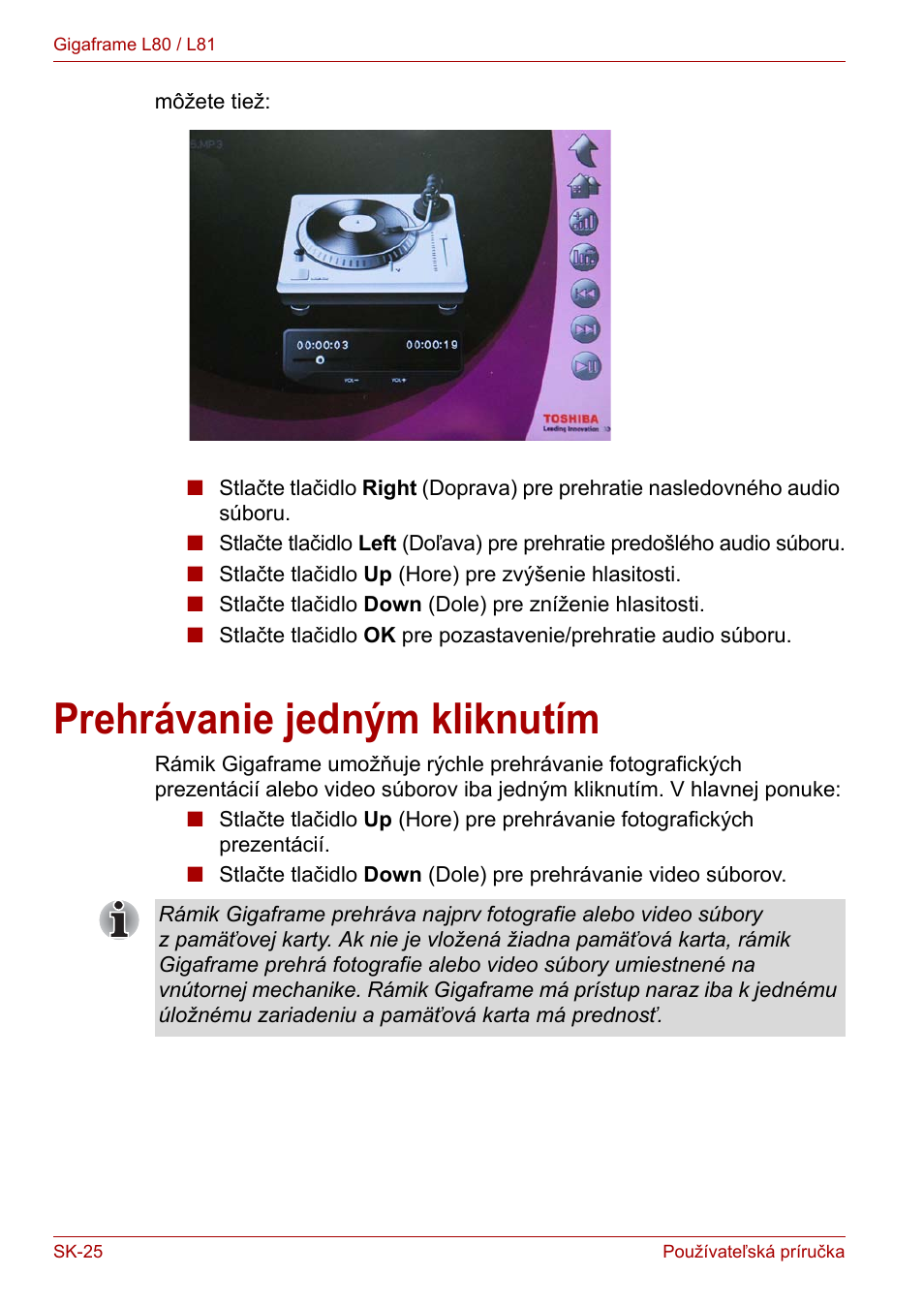 Prehrávanie jedným kliknutím | Toshiba Gigaframe L80-81 User Manual | Page 798 / 870