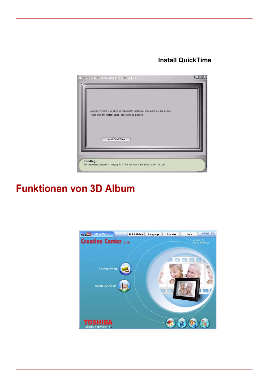 Funktionen von 3d album | Toshiba Gigaframe L80-81 User Manual | Page 82 / 870