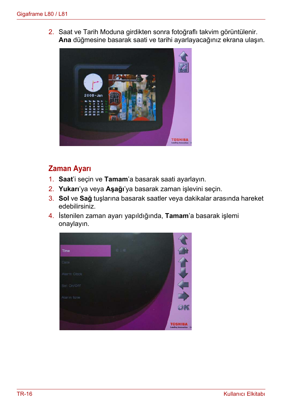 Zaman ayarı | Toshiba Gigaframe L80-81 User Manual | Page 838 / 870