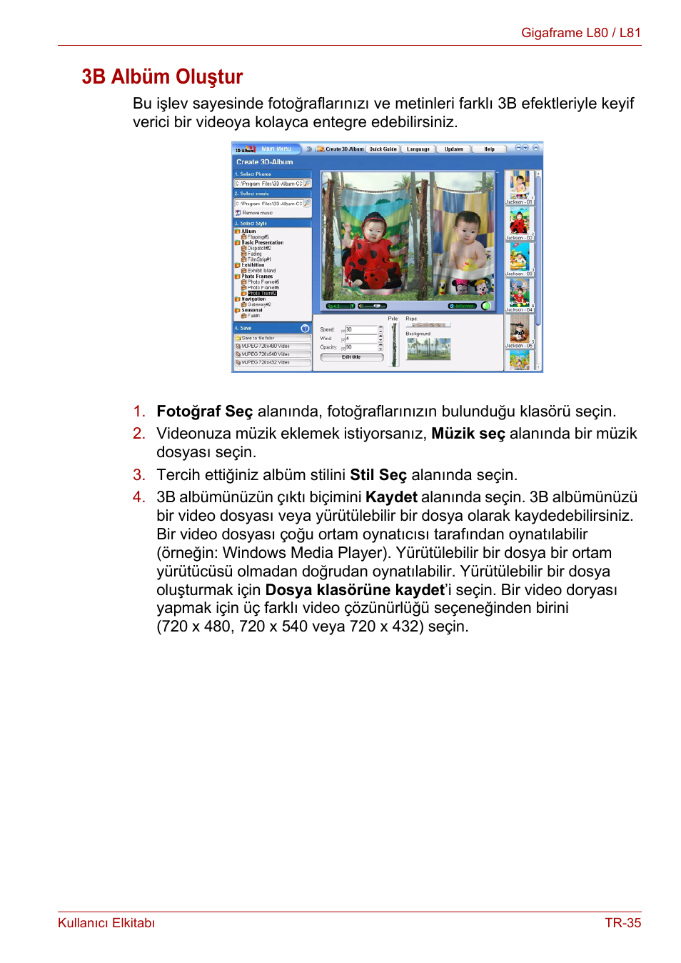 3b albüm oluştur | Toshiba Gigaframe L80-81 User Manual | Page 857 / 870