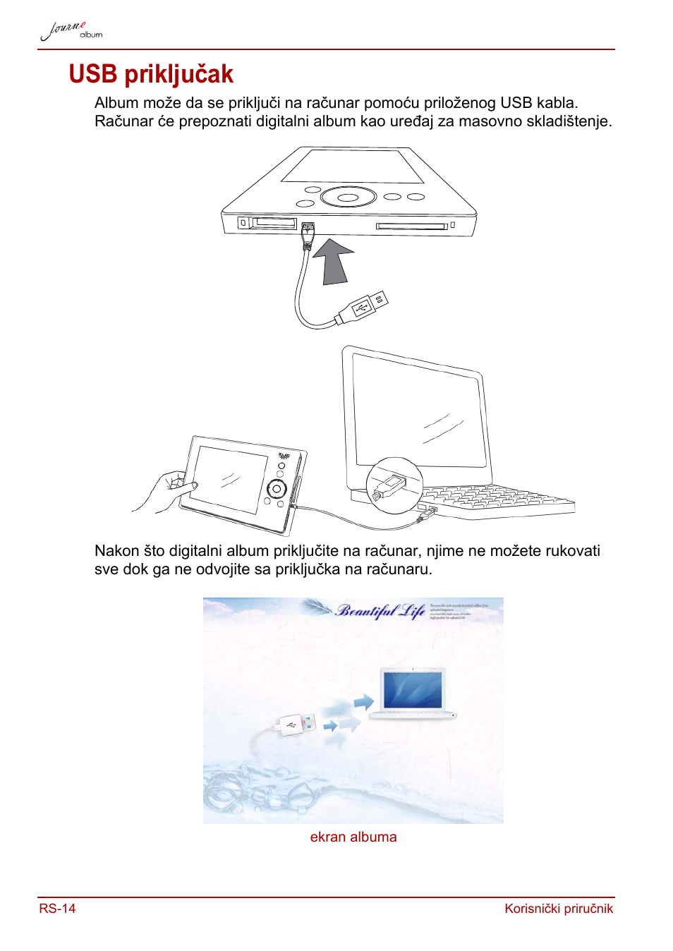 Usb priključak | Toshiba JournE album User Manual | Page 240 / 420