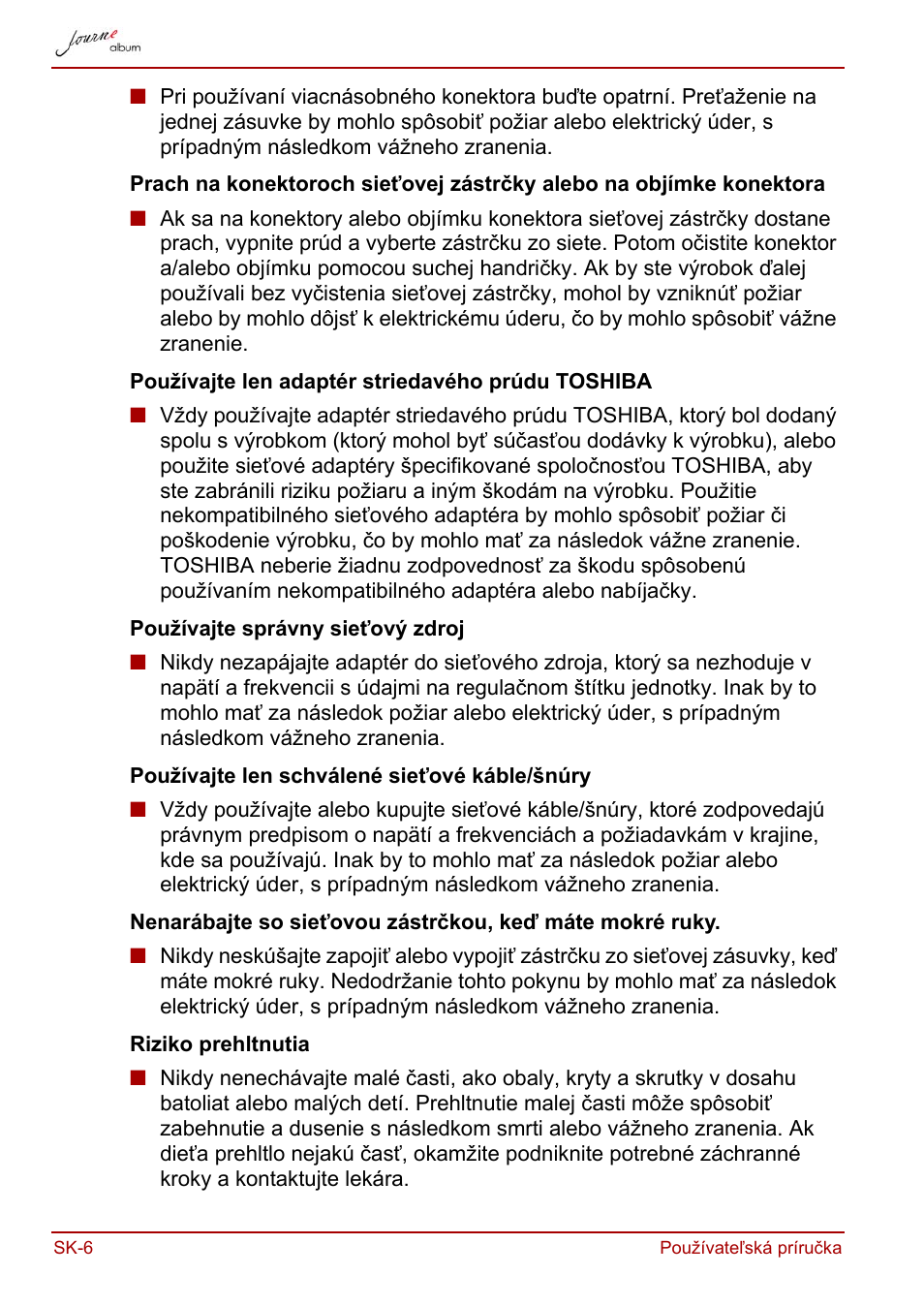 Toshiba JournE album User Manual | Page 298 / 420