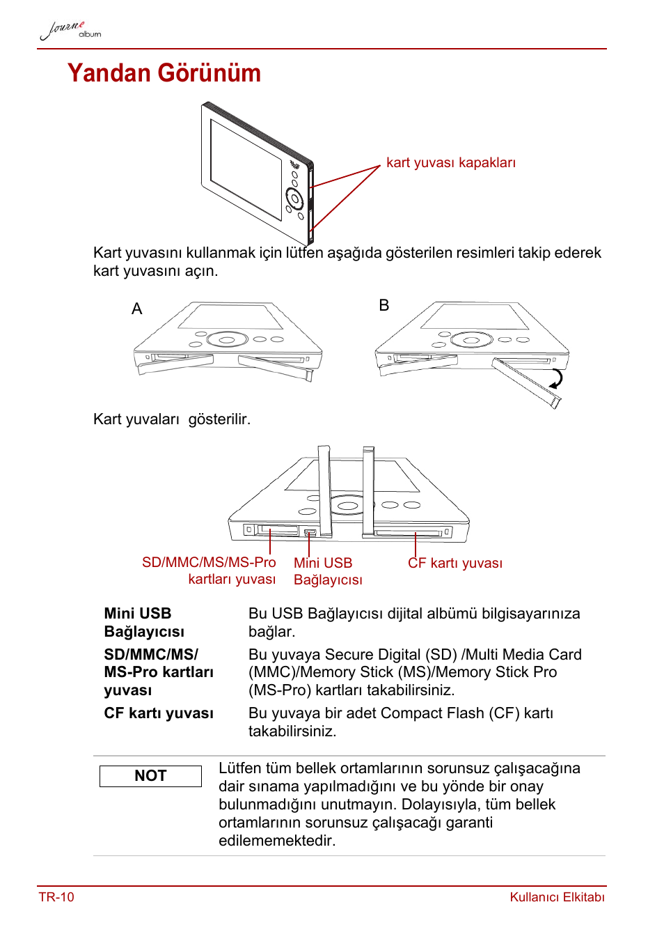 Yandan görünüm | Toshiba JournE album User Manual | Page 366 / 420