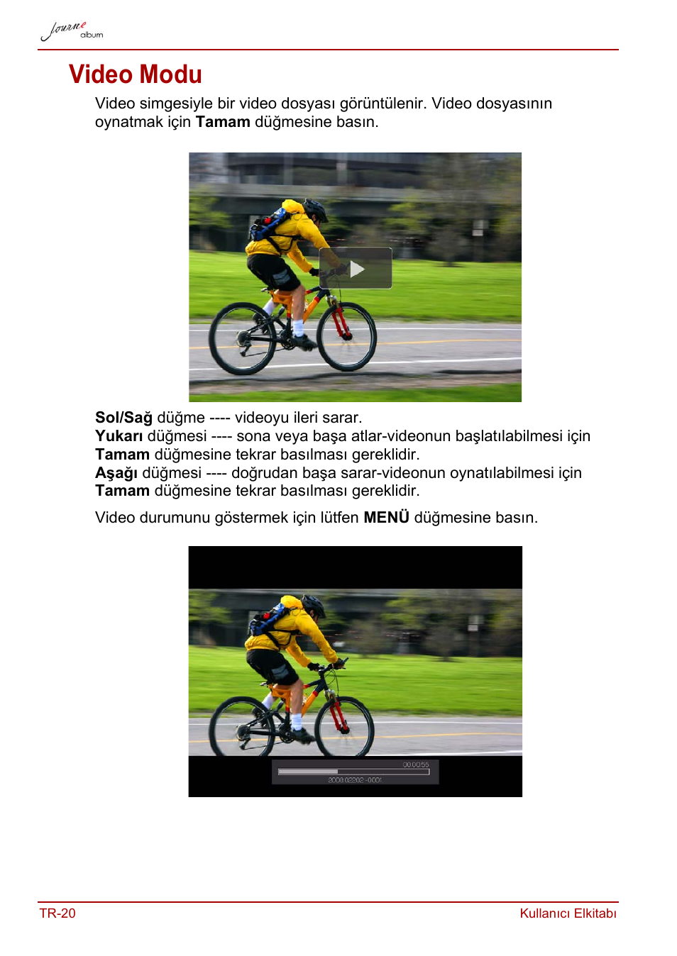 Video modu | Toshiba JournE album User Manual | Page 376 / 420