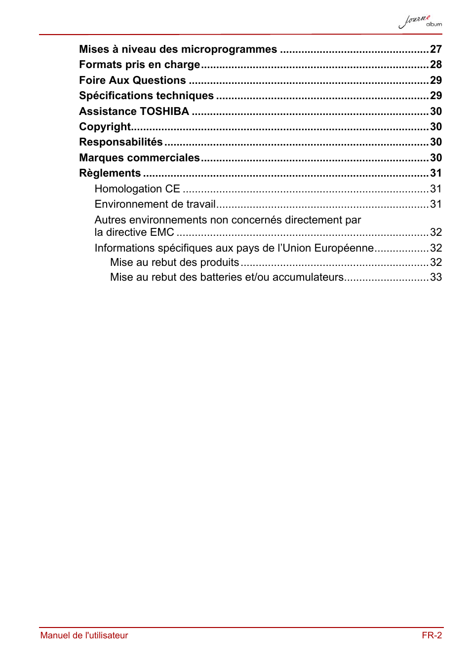 Toshiba JournE album User Manual | Page 65 / 420