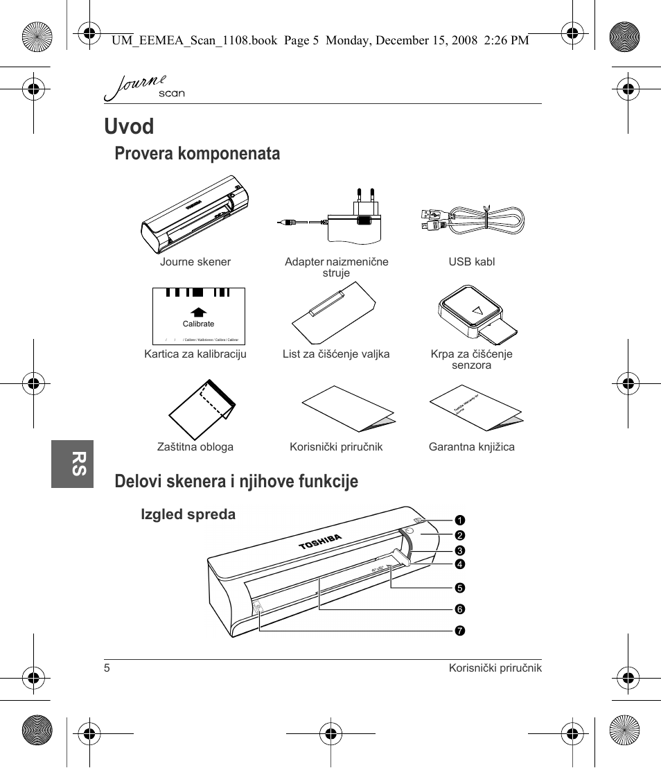 Uvod | Toshiba JournE Scan User Manual | Page 132 / 236
