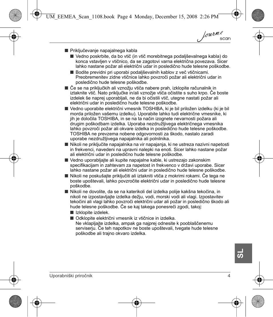 Toshiba JournE Scan User Manual | Page 185 / 236