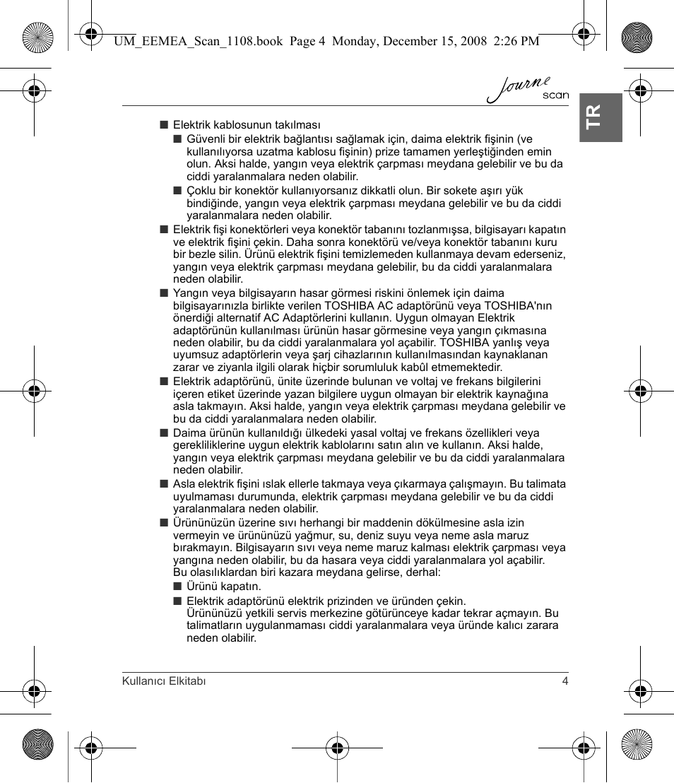 Toshiba JournE Scan User Manual | Page 203 / 236