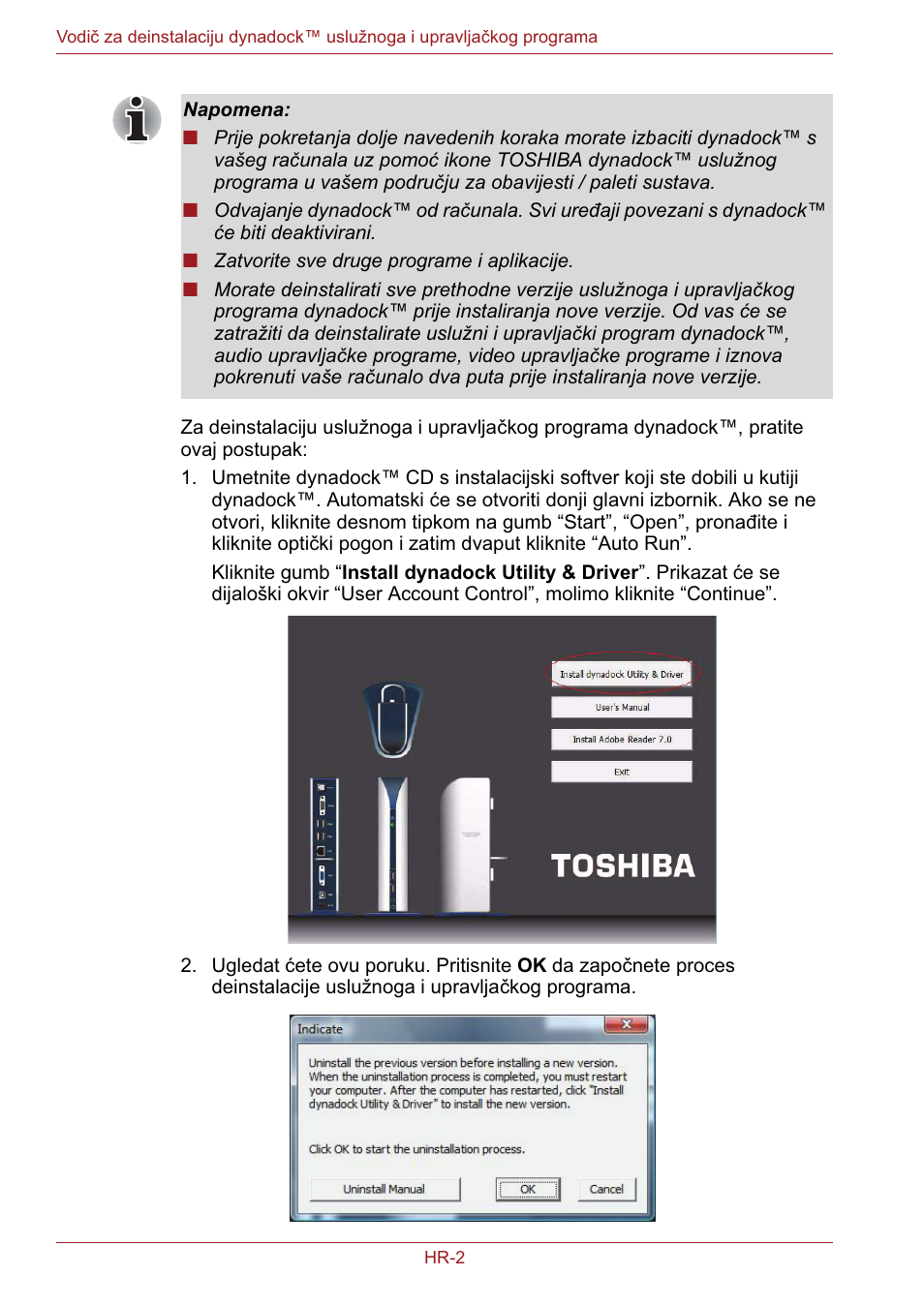 Toshiba Dynadock User Manual | Page 116 / 132