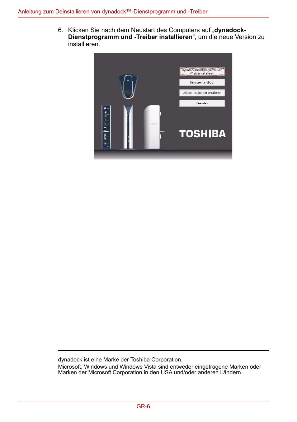 Toshiba Dynadock User Manual | Page 18 / 132