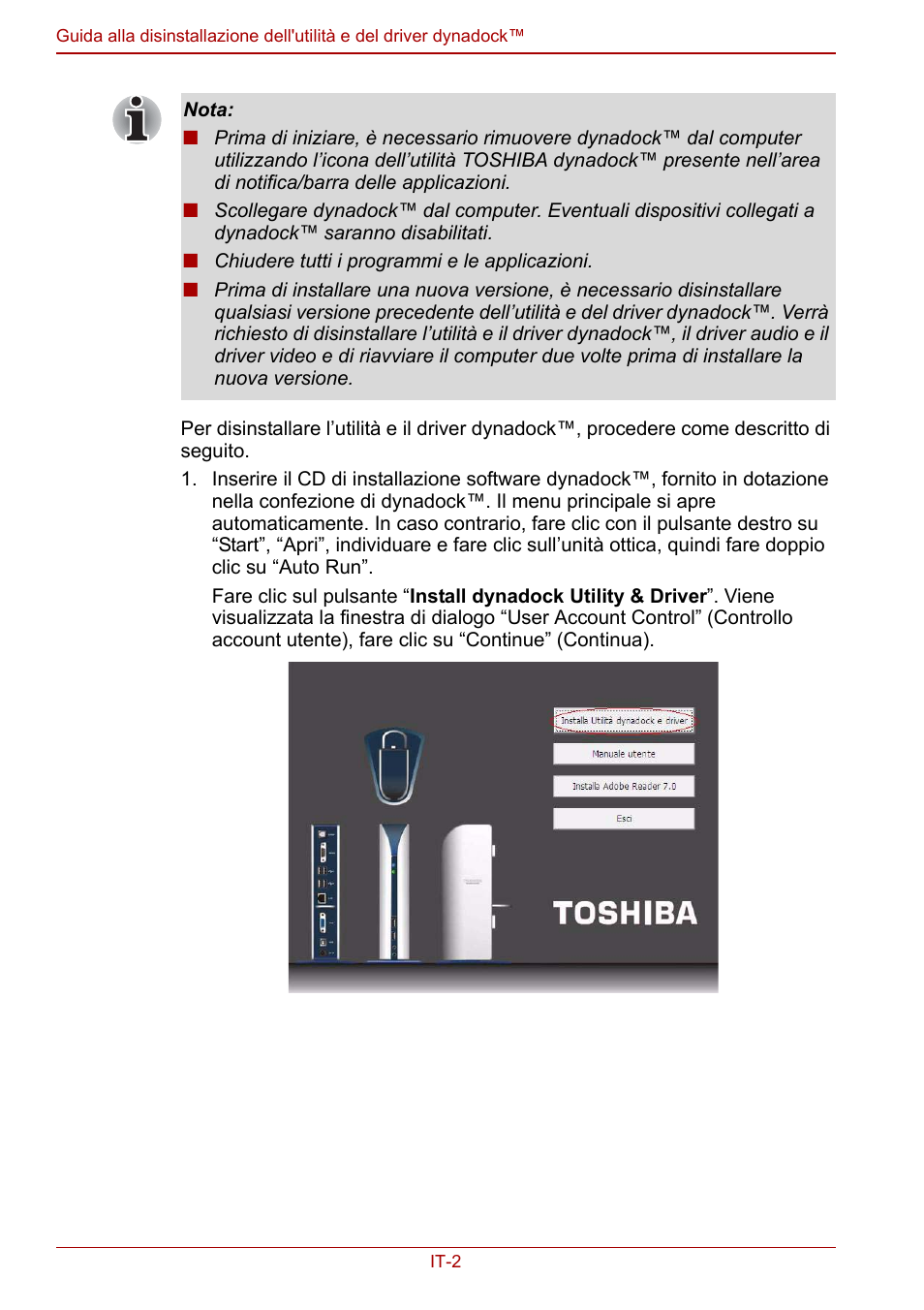 Toshiba Dynadock User Manual | Page 26 / 132