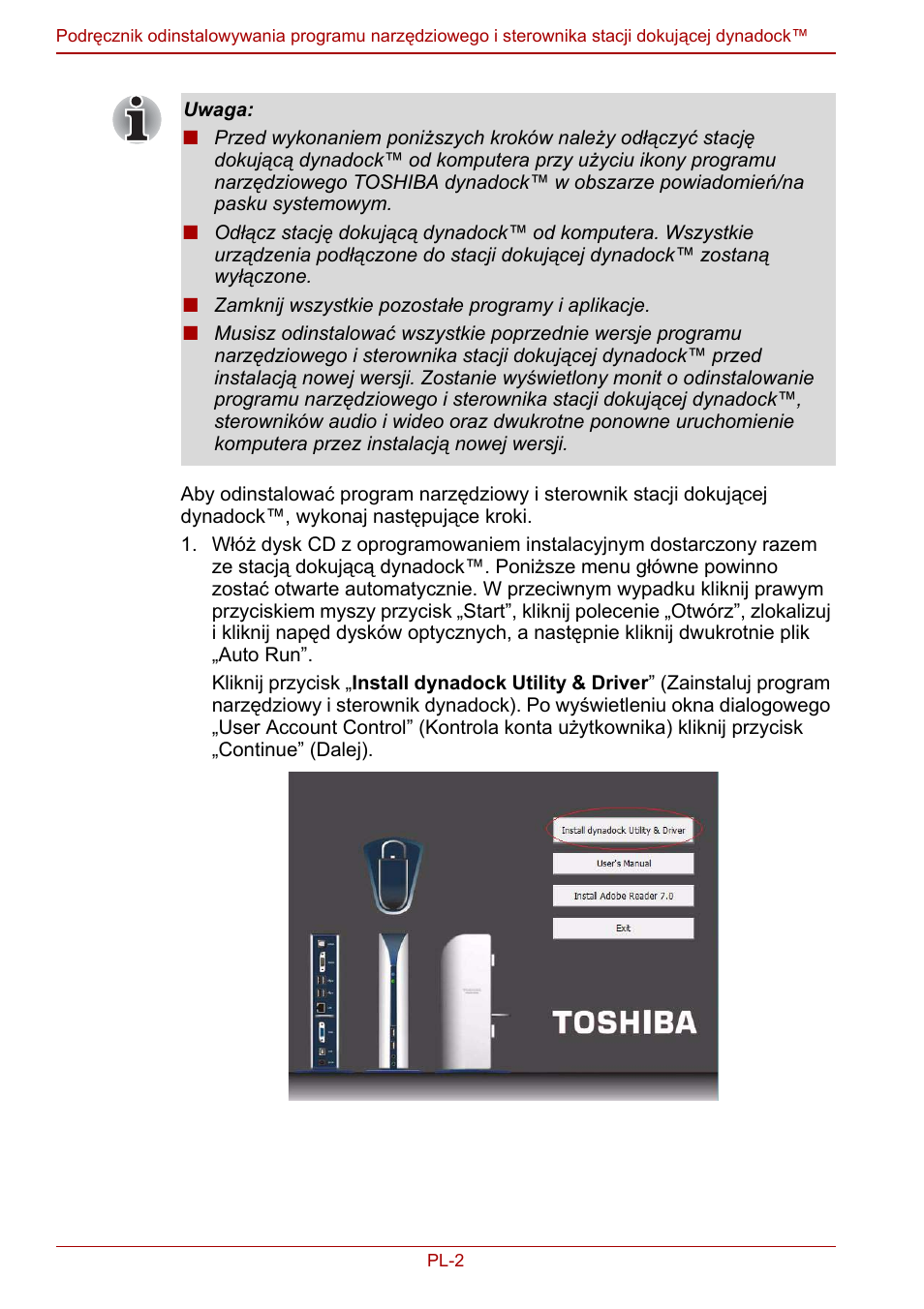Toshiba Dynadock User Manual | Page 50 / 132